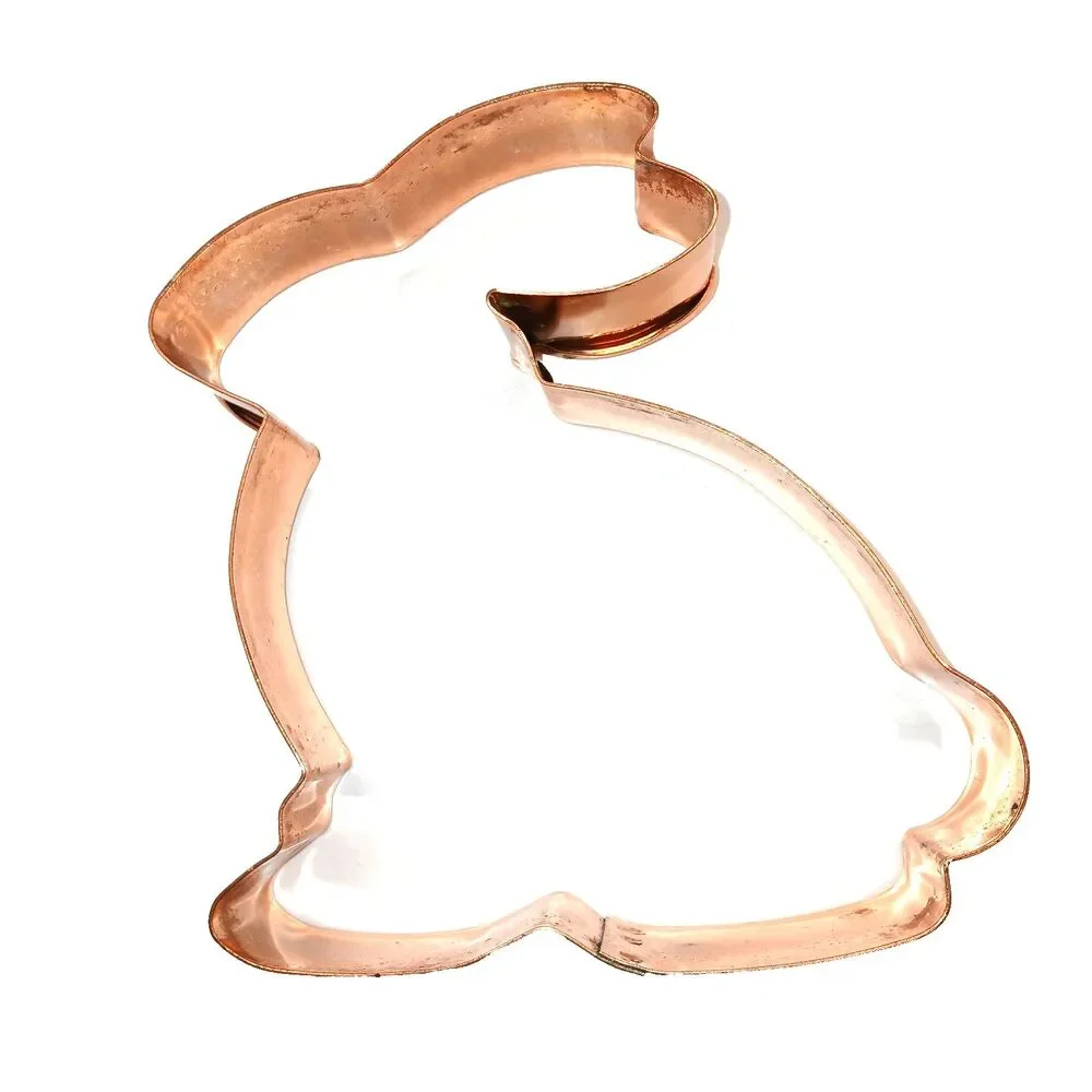 Copper Cookie Cutter Easter Bunny Rabbit 5x5